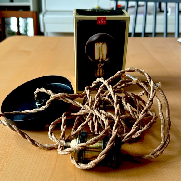 Vintage bulb and suspension lamp - Picture 2 of 7